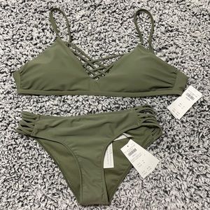 Hollis yet olive green bikini